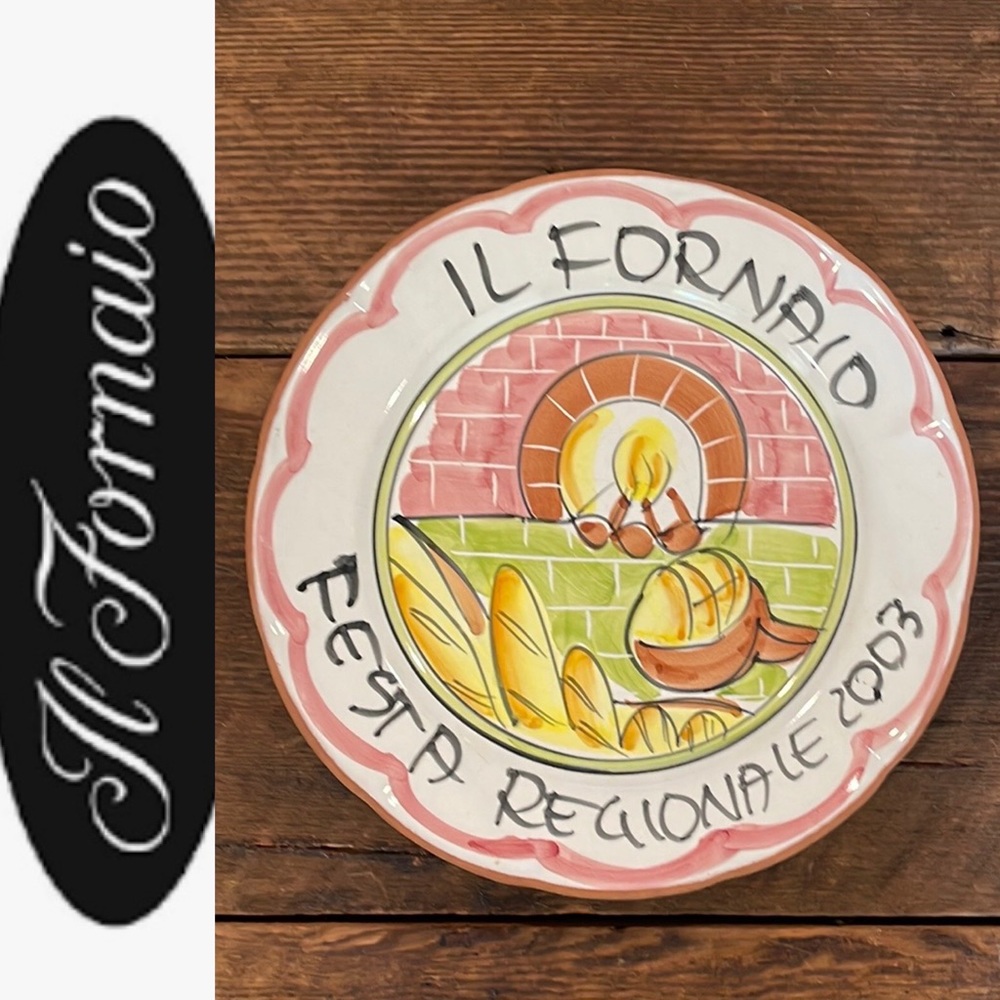IL FORNAIO FESTA REGIONALE 2003 COLLECTIBLE ITALIAN PLATE